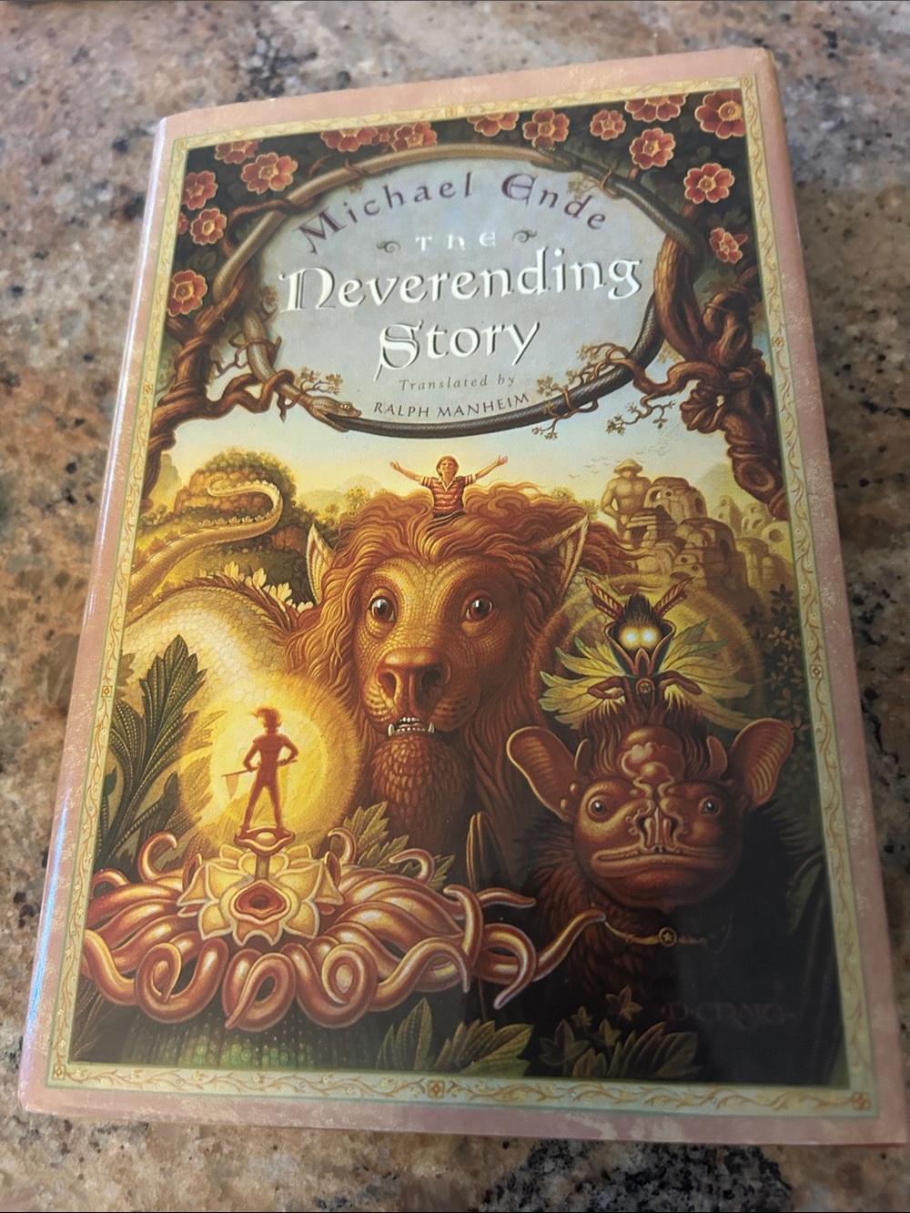 The Neverending Story, hardcover, Gold & Brown Cover